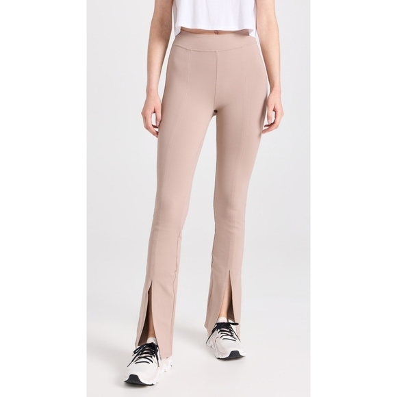ALO Yoga Pants - Alo Yoga Airbrush High Waist Flutter Leggings Taupe Size Small